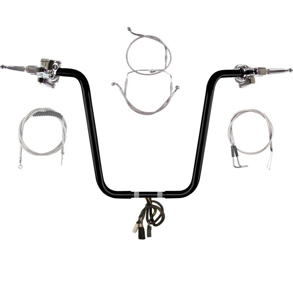 Harley-Davidson Road Glide 2007 1 1/4" negro 18" Wild 1 manillar CKit sin crucero Foto 1 de 4