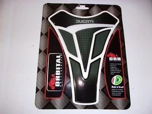 ORBITAL TANK PROTECTOR GEL PAD - DUCATI - CARBON FIBER/BLACK/WHITE - 5.6"x 7.2" - Bild 1 von 1