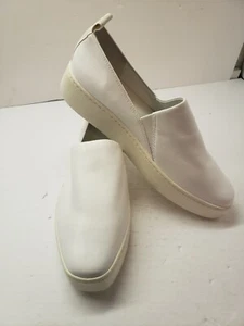 VINCE Satin Plateau Slipper Sneaker weiß Gr. 8,5 neu mit Eigenabnutzung siehe Bild - Bild 1 von 9