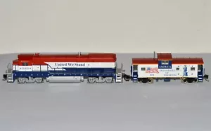 N Scale Atlas #49936 Spirit USA #91101 B36-7 Loco w DCC Decoder & Lit EV Caboose - Picture 1 of 11