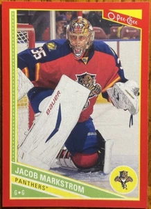2013-14 O-Pee-Chee Red Jacob Markstrom #132 Florida Panthers - Picture 1 of 2