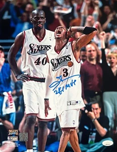 Allen Iverson auto signed inscribed 11x14 photo Philadelphia 76ers NBA JSA - Picture 1 of 2