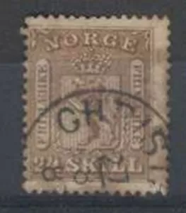 Norwegen Briefmarke Yvert #10 gebraucht C/V 135€ sehr schön!!! - Bild 1 von 2