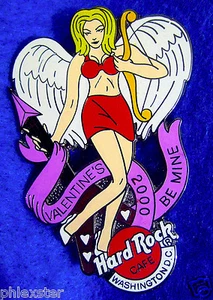 WASHINGTON DC PROTOTYPE SEXY BLONDE VALENTINE'S ANGEL GIRL Hard Rock Cafe PIN LE - Picture 1 of 1