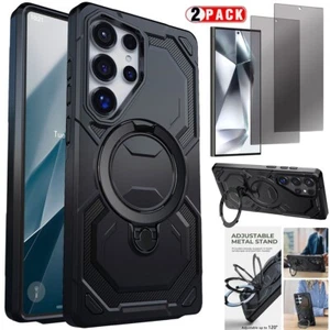 For Samsung S24+/ FE/S24 Ultra Bracket Kickstand Case Cover / Privacy Protector - Picture 1 of 32