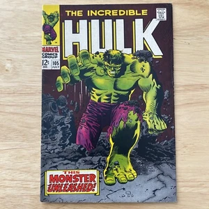 INCREDIBLE HULK #105 1968 MARVEL 1ST APP OF THE MISSING LINK - Picture 1 of 12