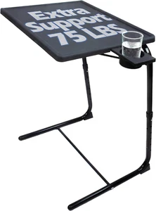 Portable Foldable TV Tray Table Deluxe - Laptop, Eating, Drawing Tray Table Stan - Picture 1 of 9