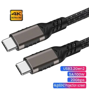 PD 60W USB C to Type C Charging Data Cable Fast Charger For iPhone 15 16 Samsung - Picture 1 of 8