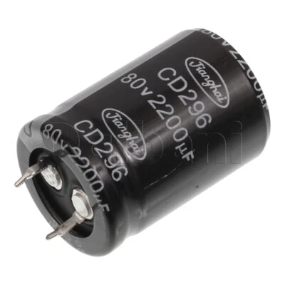 Condensador a presión 80V 2200uF 25x35mm Jianghai 105 Foto 1 de 2