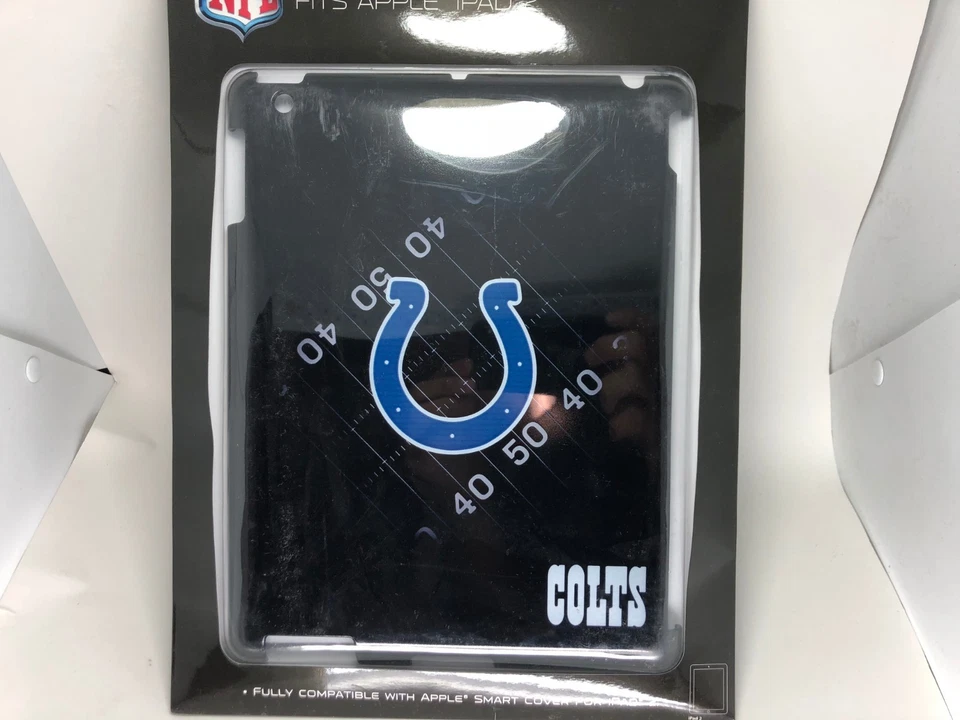 NFL Indianapolis Colts Protective Hardshell back cover for iPad 2 3 4 Black new - Image 1 of 1