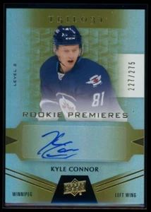 2016-17 UD Trilogy Rookie Premieres KYLE CONNOR #89 Rookie Auto /275 JETS RC - Picture 1 of 3
