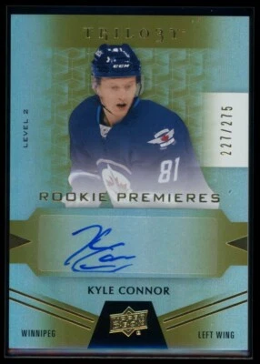 2016-17 UD Trilogy Rookie Premieres KYLE CONNOR #89 Rookie Auto /275 JETS RC - Image 1 of 3