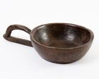 Antique Philippine Ifugao Tribe Carved Wood Bowl with Looped Handle 17" Wide
