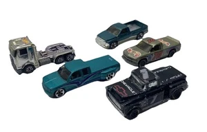 Lot Of 5 Vintage (80s-90s) Loose Hot Wheels Diecast Trucks HTF Chevy Flashsider - Picture 1 of 17