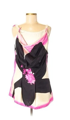 Blusa floral sem mangas Etcetera de seda com nós - 10 - Imagem 1 de 4