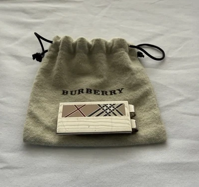 Burberry Vintage Silver Money Clip With Pouch - Image 1 of 4