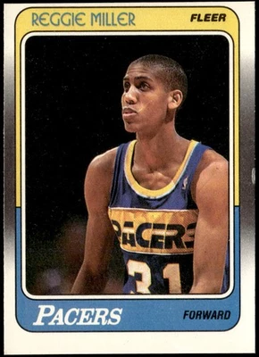 Fleer #57 Reggie Miller Rookie E1 1988-89 Foto 1 de 2