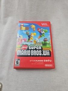 Super Mario Bros. Wii (Nintendo Wii, 2009) Complete CIB Video Game Used - Picture 1 of 3