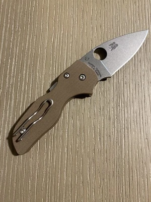 SPYDERCO LIL' NATIVO SPRINT RUN, MARRÓN G10 CPM-15V HERRAMIENTA ACERO, SEGUNDO DE FÁBRICA Foto 1 de 4