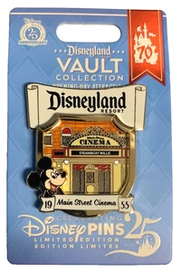 Disneyland 70th Disney Vault 1955 Opening Day Main Street Cinema Mickey LE Pin - Picture 1 of 1