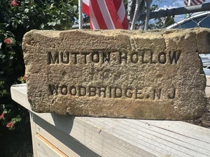 Antique Vintage Reclaimed Brick MUTTON HOLLOW  WOODBRIDGE NEW JERSEY - Picture 1 of 6