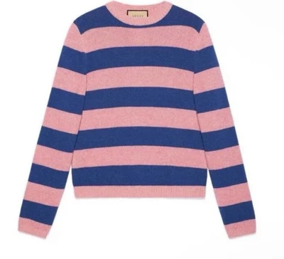 Gucci Striped Cashmere and Wool Crewneck Sweater size XL - Image 1 of 4