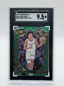 Panini Select 2024-25 - Courtside Jaylen Wells Green Wave Prizm/50! SGC 9,5 - Imagen 1 de 2