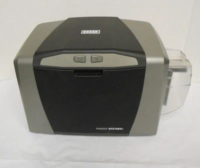 HID Global Fargo DTC1250e ID Card Thermal Printer POWER ON TESTED ONLY - Image 1 of 4