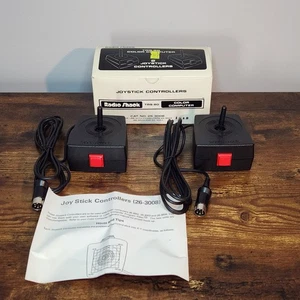 Vtg Original 2 Joystick Controllers Radio Shack TRS-80 Color Computer 26-3008 - Picture 1 of 12