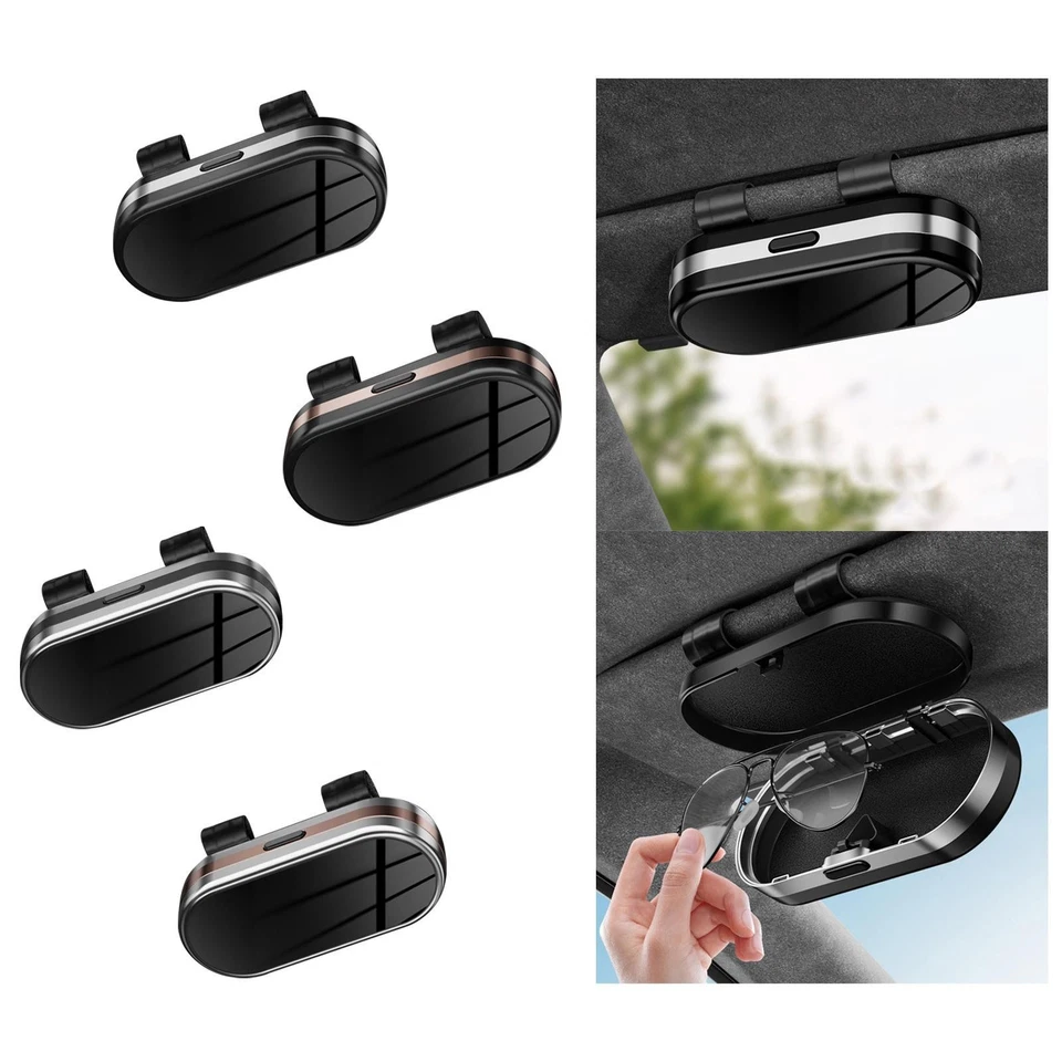 Caja de almacenamiento de gafas de sol para visera de coche accesorios interiores automotrices para hombre Foto 1 de 1
