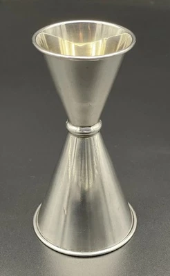 Watson Sterling Silver Double Jigger Shot Glass Barware Mid Century Modern - Image 1 of 4