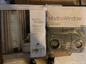 Martha Stewart Twill Grommet Panel PAIR 50 X 84 NEW - Picture 1 of 1