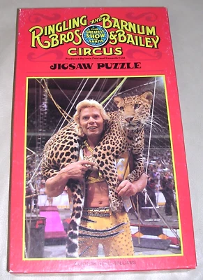 NEW 1980 Barnum Ringling Bros Gunther Gebel-Williams Leopard 200 Piece Puzzle - Image 1 of 4