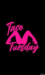 Taco Tuesday I LOVE PINK TACOS vinyl decal sticker Funny Jdm Stance Sexy - Picture 1 of 20