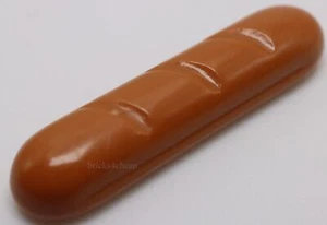 Lego 2x Turrón Mediano Baguette Rollo de Pan Francés Minifigura Comida - Imagen 1 de 3