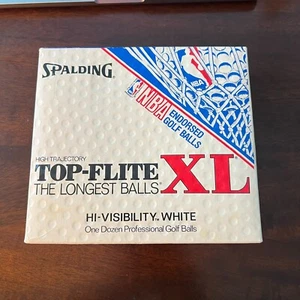 Top Flite x Chicago Bulls NBA XL 12 Golf Balls White High Visibility Open BoxNew - Picture 1 of 7