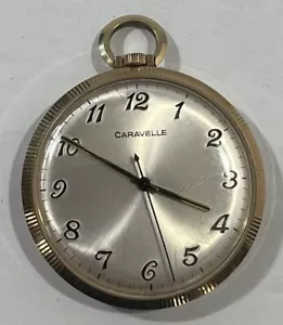 Reloj Bolsillo Caravelle De Colección Para Hombre Funcionando Bien Reloj Antiguo ¡Bonito!!! - Imagen 1 de 8