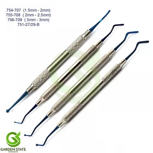 4 piezas instrumentos de relleno de plástico dental pulidor de bolas de amalgama espátula titanio - Imagen 1 de 5