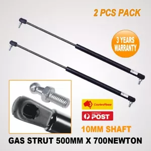 2x 500mm 700N Gas Strut 10mm Shaft Caravan Canopy Truck Trailer Toolbox Spring - Picture 1 of 16