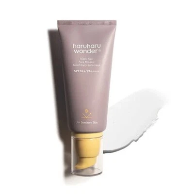 HARU HARU WONDER Haruharu Wonder - Schwarzer Reis reines Mineral Relief tägliche Sonnencreme 50 ml - UK VERKÄUFER