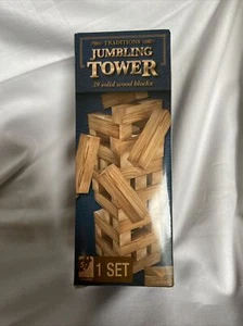 Jumbling tower Game 39 Solid Wood Blocks - Picture 1 of 4