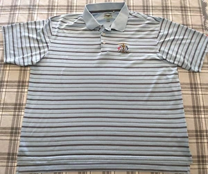 Adidas Climacool Mens Short Sleeve Collared Polo Shirt Striped Ryder Cup 2XL ? - Picture 1 of 7