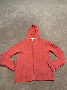 Collection Fiftynine Bloomingdale Rosa Kaschmir Pullover Cardigan Jacke Zip Kapuze - Bild 1 von 10