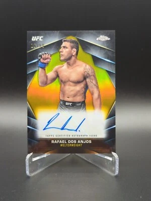 2024 Topps Chrome UFC Rafael Dos Anjos CVA-RDA Veteran Auto Gold 16/50 🔥 - Image 1 of 2