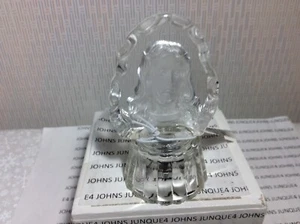 JESUS CHRIST CLEAR ETCHED FIGURINE New in gift box 3 inches tall LIGHTS UP - Picture 1 of 5