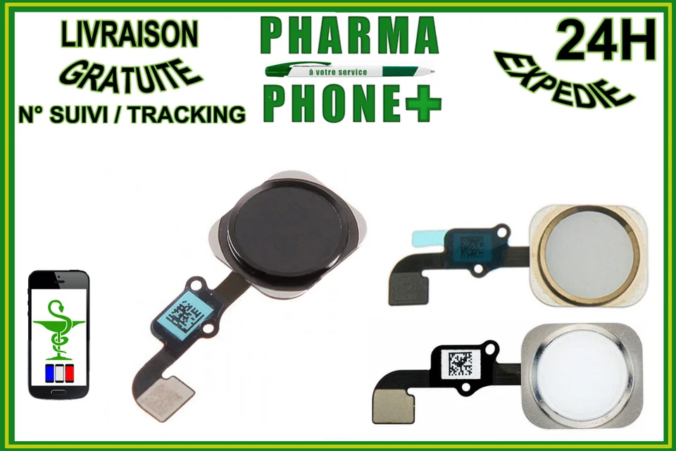 Tabella Dei Pulsanti Home IPHONE 6 Nero - Oro - Argento - Spediti A 24H Con - Immagine 1 di 1