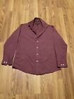 Men’s Dress Shirt Button Down Size 17 34/35 Brand APT9 Color Burgundy Long