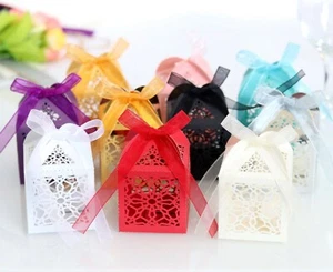 Laser Cut Candy Boxes Baby Shower Wedding Favor Chocolate Box - Picture 1 of 18