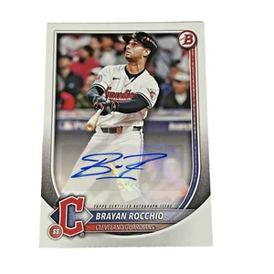 2025 Bowman Autographs Baseball #PRV-BR Brayan Rocchio, Cleveland Guardians - Picture 1 of 6