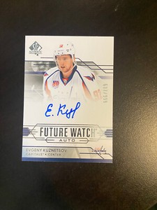 2014-15 UD SP Authentic Evgeny Kuznetsov Rookie Future Watch Auto /999 Capitals